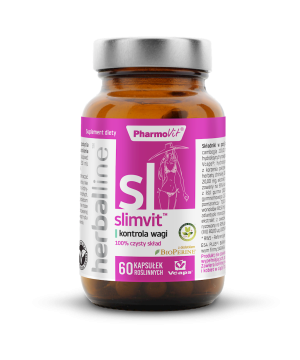 KAPSUŁKI NA KONTROLĘ WAGI (SLIMVIT) 60 szt. (29,56 g) - PHARMOVIT (HERBALLINE)