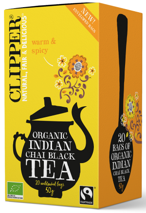 HERBATA CZARNA CHAI Z CYNAMONEM I GOŹDZIKAMI FAIR TRADE BIO (20 x 2,5 g) 50 g