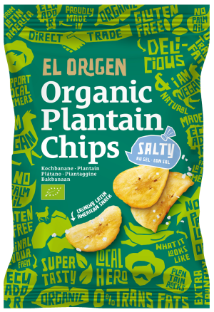 CHIPSY Z PLANTANA SOLONE BEZGLUTENOWE BIO 80 g