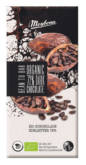 CZEKOLADA GORZKA 72 % BIO 100 g