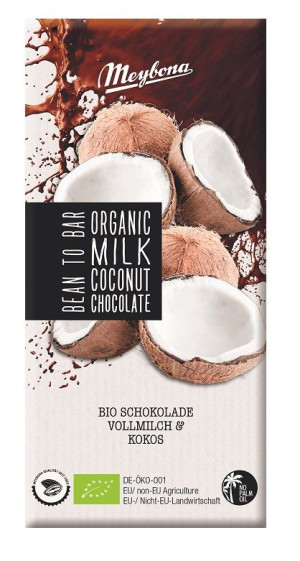 CZEKOLADA MLECZNA Z PŁATKAMI KOKOSOWYMI BIO 100 g