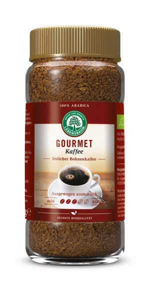 KAWA ROZPUSZCZALNA LIOFILIZOWANA ARABICA GOURMET 100 % BIO 100 g