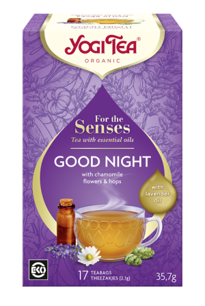 HERBATKA DLA ZMYSŁÓW NA DOBRANOC Z OLEJKIEM LAWENDOWYM (FOR THE SENSES GOOD NIGHT) BIO (17 x 2,1 g) 35,7 g