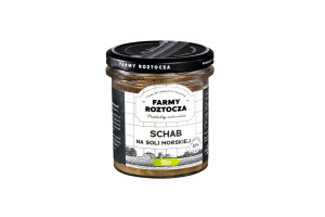 SCHAB NA SOLI MORSKIEJ BIO 250 g (SŁOIK) - FARMY ROZTOCZA