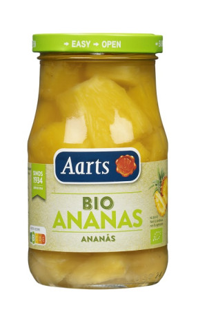 ANANAS KAWAŁKI W LEKKIM SYROPIE BIO 350 g (190 g)