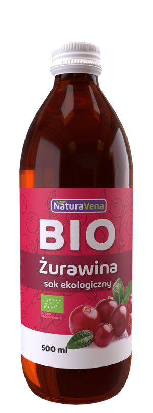 SOK Z ŻURAWINY 100 % BIO 500 ml