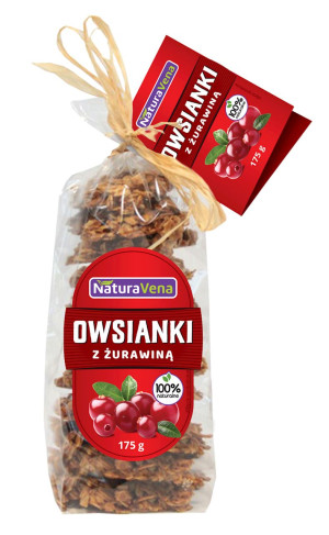 CIASTKA OWSIANKI Z ŻURAWINĄ 175 g