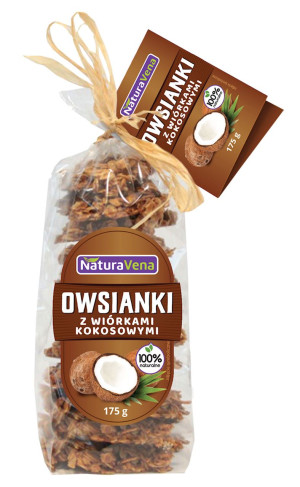 CIASTKA OWSIANKI Z WIÓRKAMI KOKOSOWYMI 175 g