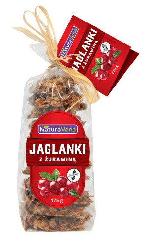 CIASTKA JAGLANKI Z ŻURAWINĄ BEZGLUTENOWE 175 g