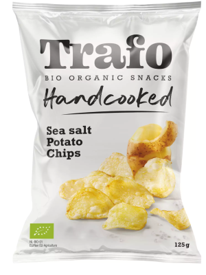 CHIPSY ZIEMNIACZANE CIENKO KROJONE Z SOLĄ MORSKĄ BIO 125 g