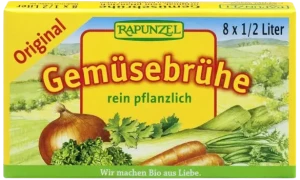 BULION-KOSTKI WARZYWNE BEZ DODATKU CUKRÓW ŻÓŁTE BIO (8 x 10,5 g) 84 g