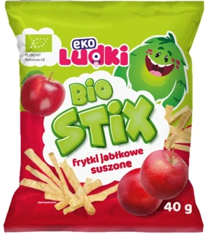 FRYTKI (SŁUPKI) JABŁKOWE SUSZONE BIO 40 g