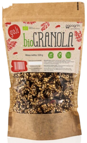 GRANOLA Z GOJI BEZGLUTENOWA BIO 320 g