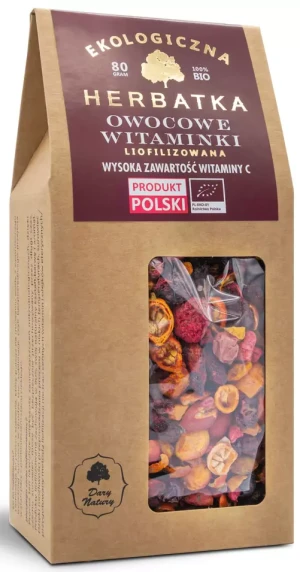 HERBATKA LIOFILIZOWANA OWOCOWE WITAMINKI BIO 80 g