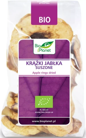 KRĄŻKI JABŁKA SUSZONE BEZGLUTENOWE BIO 100 g