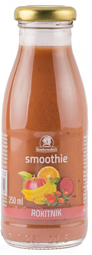 SMOOTHIE JABŁKO - BANAN - CZARNA PORZECZKA - BURAK - ROKITNIK 250 ml