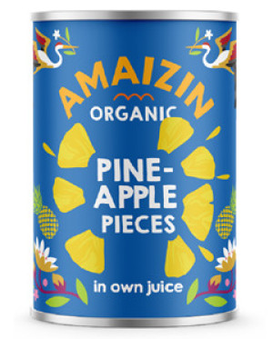 ANANAS KAWAŁKI W SOKU WŁASNYM BIO 400 g (240 g)