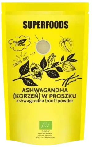 ASHWAGANDHA (ŻEŃ-SZEŃ INDYJSKI) W PROSZKU BIO 150 g