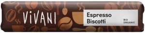 BATON Z NADZIENIEM MLECZNO - KAWOWYM I HERBATNIKAMI W POLEWIE Z MLECZNEJ CZEKOLADY ESPRESSO BIO 40 g