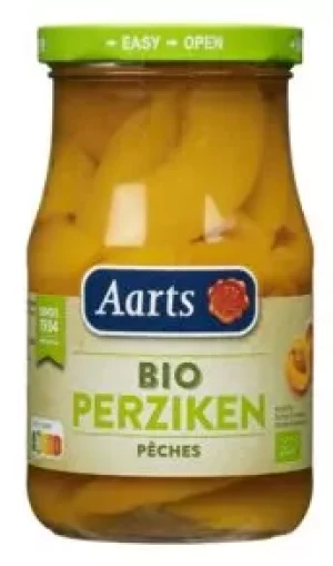 BRZOSKWINIE PLASTRY W LEKKIM SYROPIE BIO 350 g (190 g)