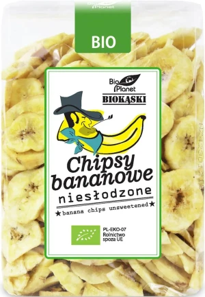 CHIPSY BANANOWE NIESŁODZONE BIO 350 g