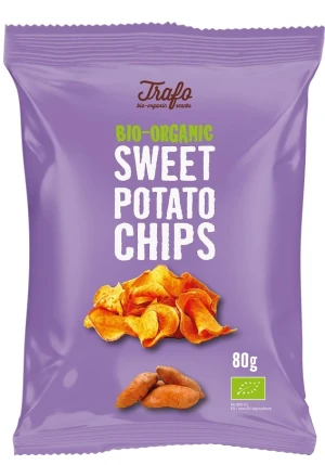 CHIPSY Z BATATÓW SMAŻONE NA OLEJU SŁONECZNIKOWYM BIO 80 g