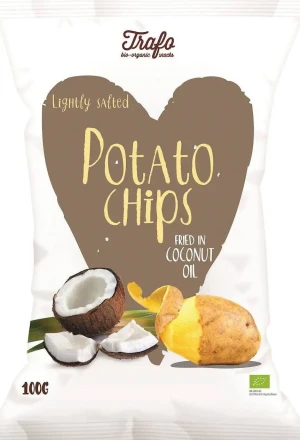 CHIPSY ZIEMNIACZANE SMAŻONE NA OLEJU KOKOSOWYM BIO 100 g