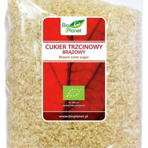 CUKIER TRZCINOWY BRĄZOWY DEMERARA BIO 1 kg