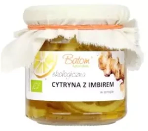 CYTRYNA Z IMBIREM W SYROPIE BIO 220 g