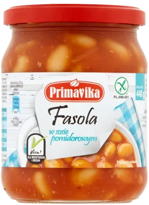 FASOLA W SOSIE POMIDOROWYM BEZGLUTENOWA 440 g