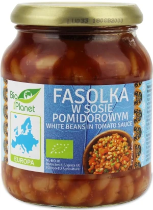 FASOLKA W SOSIE POMIDOROWYM BIO 360 g