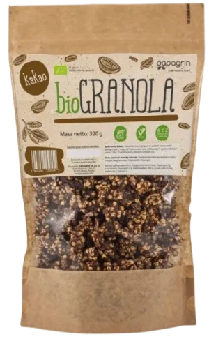 GRANOLA Z KAKAO BEZGLUTENOWA BIO 320 g