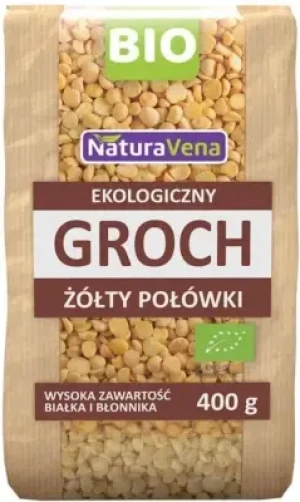 GROCH ŻÓŁTY POŁÓWKI BIO 400 g
