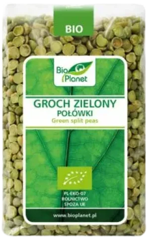 GROCH ZIELONY POŁÓWKI BIO 500 g