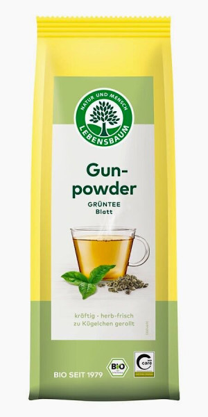HERBATA ZIELONA GUNPOWDER LIŚCIASTA BIO 100 g
