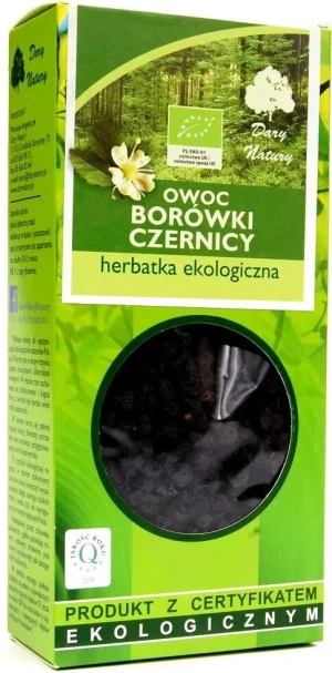 HERBATKA OWOC BORÓWKI CZERNICY BIO 100 g