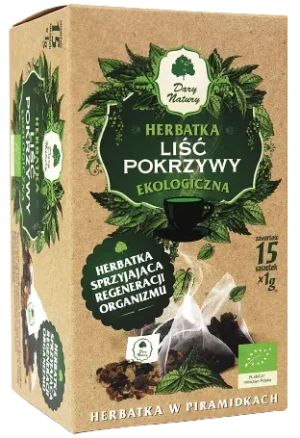 HERBATKA LIŚĆ POKRZYWY PIRAMIDKI BIO (15 x 1 g) 15 g