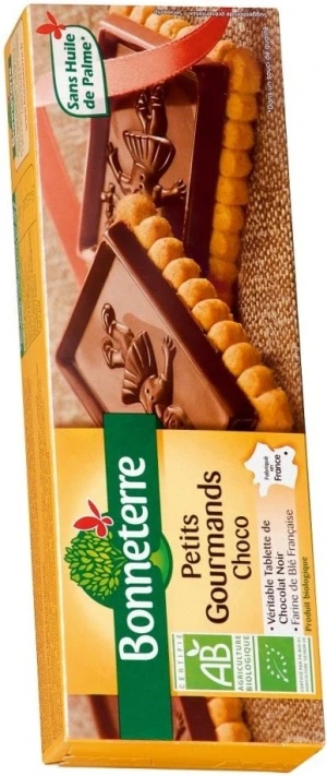 HERBATNIKI Z GORZKĄ CZEKOLADĄ BIO 150 g