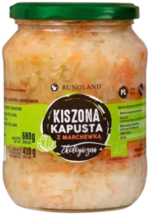 KAPUSTA KISZONA Z MARCHEWKĄ BIO 680 g (410 g)