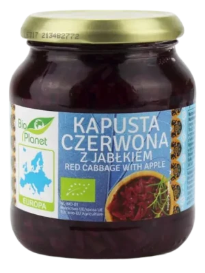 KAPUSTA CZERWONA Z JABŁKIEM BIO 340 g