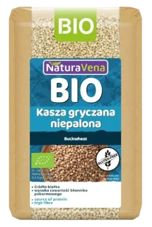 KASZA GRYCZANA NIEPALONA BEZGLUTENOWA BIO 500 g