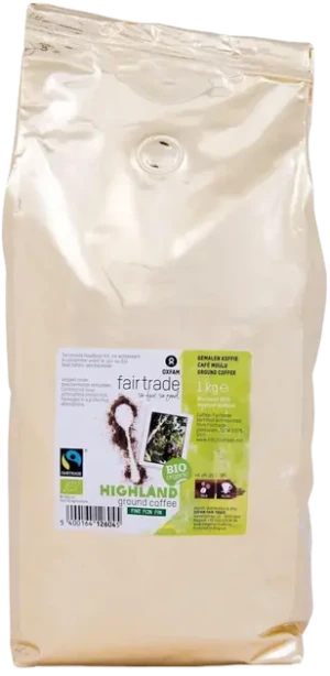 KAWA MIELONA ARABICA/ROBUSTA WYSOKOGÓRSKA FAIR TRADE BIO 1 kg