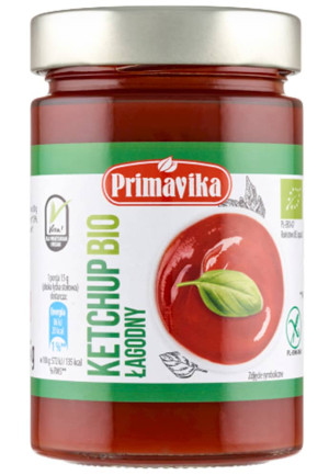 KETCHUP ŁAGODNY BEZGLUTENOWY BIO 315 g