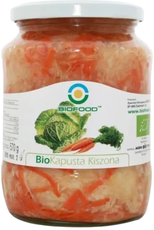 KAPUSTA KISZONA Z MARCHEWKĄ BEZGLUTENOWA BIO 700 g (550 g)