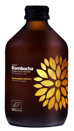 KOMBUCHA Z YERBA MATE BEZGLUTENOWA BIO 330 ml