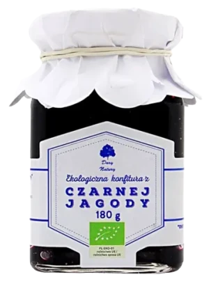 KONFITURA Z CZARNEJ JAGODY BIO 180 g