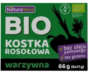 KOSTKA ROSOŁOWA WARZYWNA BEZGLUTENOWA BIO 66 g