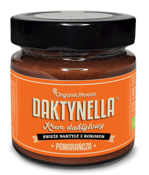 KREM KOKOSOWO - DAKTYLOWY POMARAŃCZA BEZGLUTENOWY BIO 190 g
