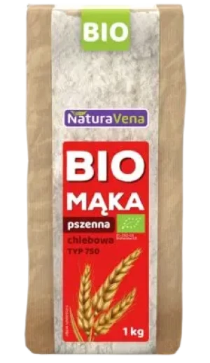 MĄKA PSZENNA CHLEBOWA TYP 750 BIO 1 kg