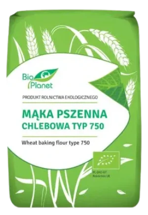 MĄKA PSZENNA CHLEBOWA TYP 750 BIO 1 kg
